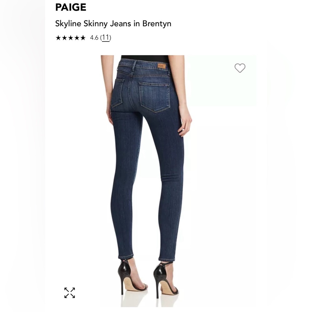 Paige Skyline Skinny Jeans - Size 27 - Picture 2 of 15